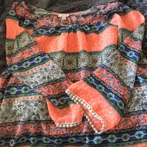 Colorful boho long sleeve!